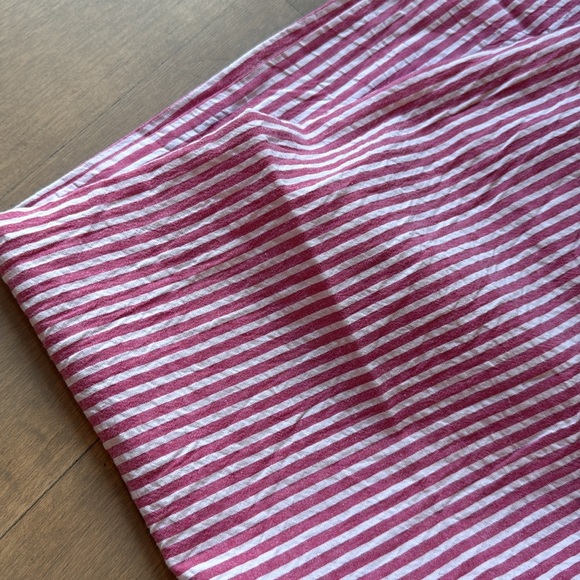 NWT Daily Drills Striped Seersucker Resort Pants - Pink/ White XS/S - Picture 8 of 8